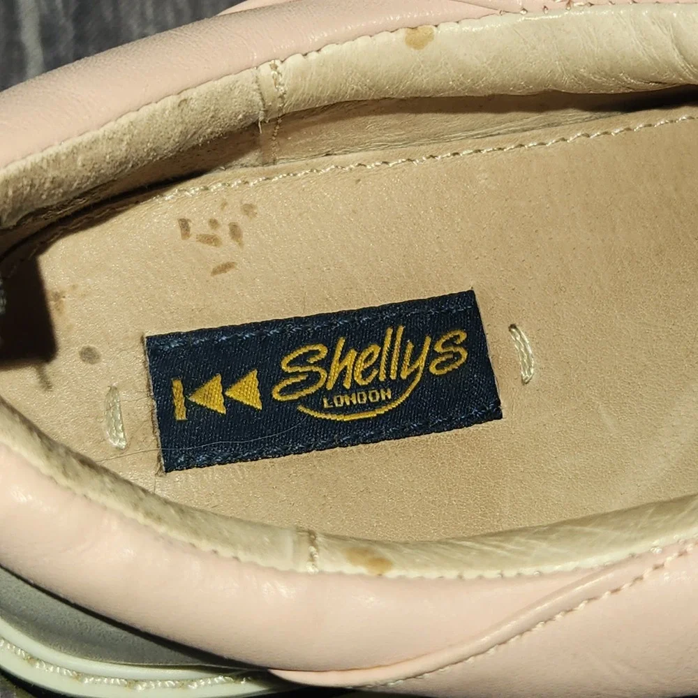 Shellys London Platform Slip On Sneakers Shoes Pastel Pink Color Block